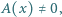 |A(x) 