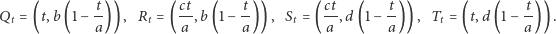 Q = (t,b (1− t-)), R = (ct,b (1− t-)), S = (ct,d (1− t-)), T = (t,d(1 − t)) . t a t a a t a a t a 