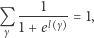 Q ---1--- = 1, γ 1+ el γ 