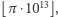 |⌊π ⋅1013⌋ ,