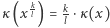  k k |κ(x l) = l⋅κ(x) 