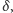 |δ, 