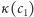 |κ(c1) 