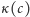 |κ(c) 