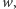 |w, 
