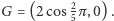 |G = (2 cos 2π ,0). 5 