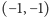 |(−1,−1) 