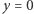 y = 0 