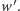 |w′. 