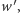 |w′, 