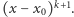 |(x− x )k+1. 0 