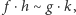 | f⋅h ∼ g ⋅k,