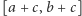[a + c,b + c] 