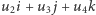 |u2i + u3 j+ u4k