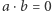 |a⋅b = 0 