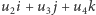 |u i + u j+ u k 2 3 4