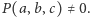 |P(a,b,c) ≠ 0.