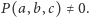 P(a, b,c)≠ 0.