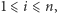 1 |⩽ i ⩽n, 