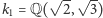 k = Q( √ 2,√ 3) 1 