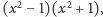 (x2− 1)(x2 + 1),