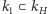 k1 ⊂ kH 