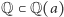 |Q ⊂ Q(a) 
