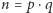 n = p ⋅q