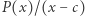 P (x)/(x − c) 