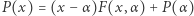 |P(x) = (x− α)F(x, α) + P(α) 