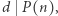 |d P(n),