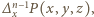 |∆nx−1P(x,y,z), 