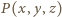 P(x, y,z) 