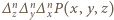 |∆nz∆ ny∆ nxP(x, y,z) 