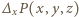 ∆xP (x,y,z) 