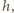h, 