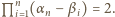  n L i 1(α n− βi) = 2. 