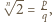  √-- |n2 = pq,