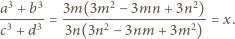 a3-+b3- 3m(3m2--------------- c3 + d3 = 3n(3n2− 3nm = x. 