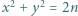  2 2 |x + y = 2n