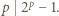 p 2p −1. 