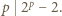 |p 2p− 2. 