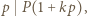 |p P (1+ kp),