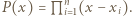  n P (x) = L i 1(x − xi).