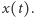 |x(t).