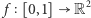 | f [0,1] R2 