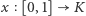 x [0,1] K