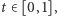 |t∈ [0,1],