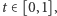 t∈ [0,1],
