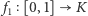  f [0,1] K 1